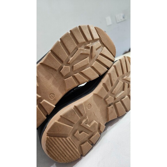 Thermolite Black Mid Calf Round Toe Laces Flat Women's Boots Size 10 - Picture 8 of 8